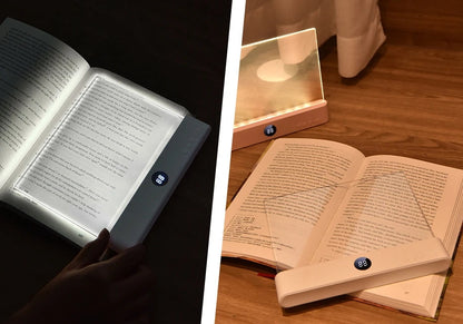 Transparent LED reading light panel