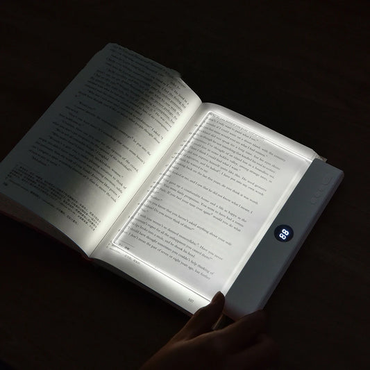 Transparent LED reading light panel